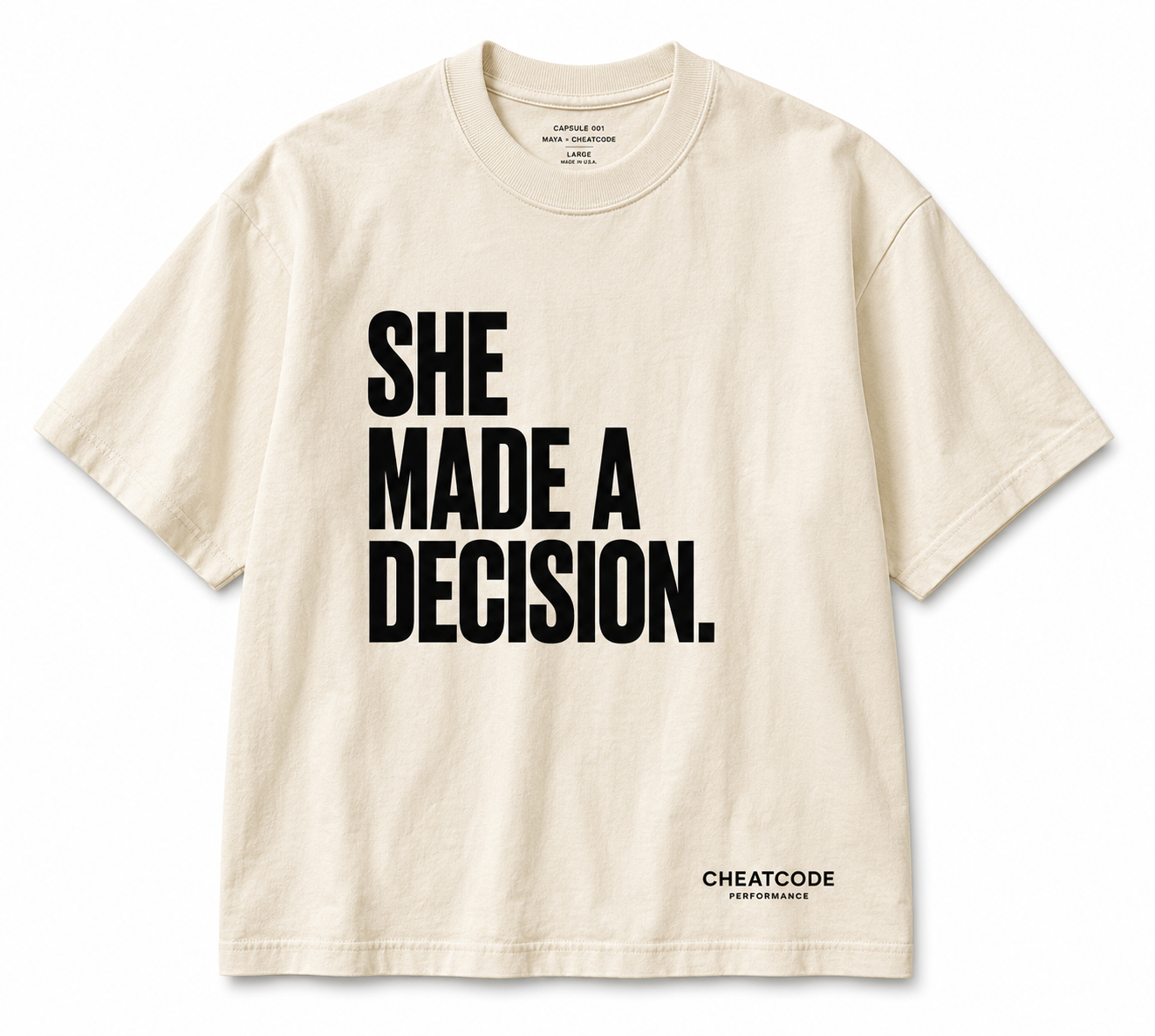 Capsule 001 · SHE MADE A DECISION